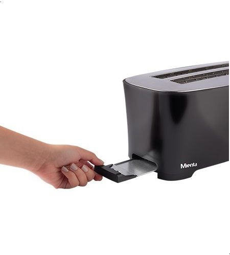 Mienta TO21509A Toaster with 4 Slots, 1350 Watt, Black - Image 3