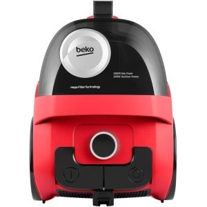 Beko Bagless Vacuum Cleaner - 2000 Watt - HEPA10 Filter - 1.8 Liters Dust Bin - Black/Red - VCO 32818 WR