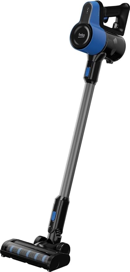 مكنسة بيكو اللاسلكية للتنظيف الجاف والرطب - سعة 0.55 لتر - قوة شفط 25 واط - أسود وأزرق - VRT 60221 VD - الصورة 2