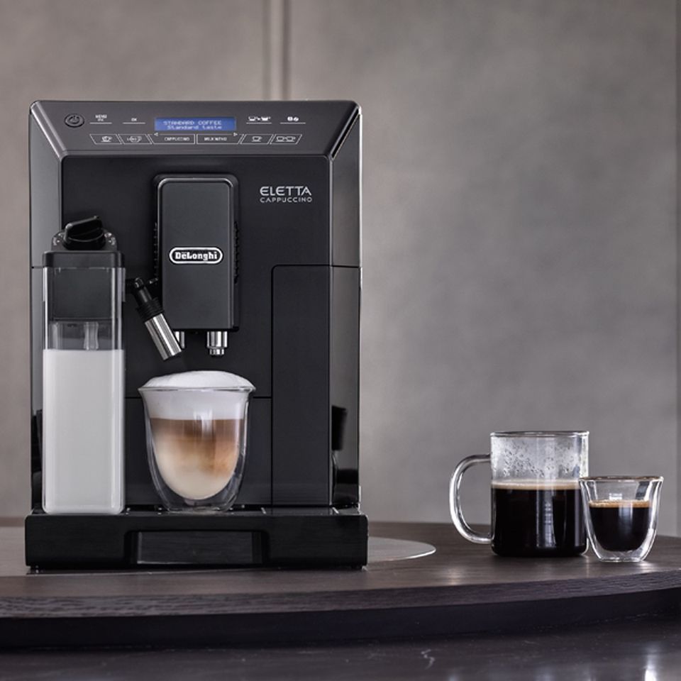DE'LONGHI ELETTA BEAN TO CUP COFFEE MACHINE BLACK ECAM 44.660.B