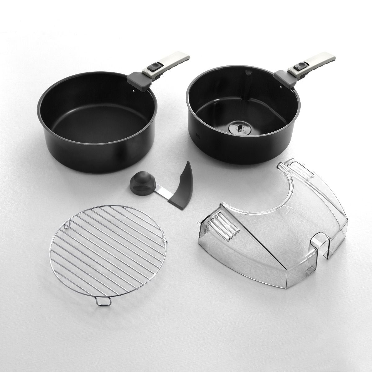 ديلونجي مقلاة هواء متعددة الاستخدام 1.7 لتر Chef Plus FH 1396/1 ، رمادي - الصورة 3