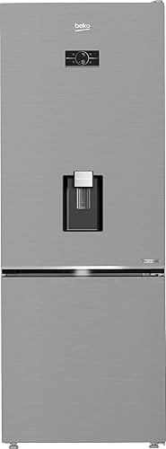 ثلاجة بيكو نو فروست - كومبي (فريزر سفلي) - سعة صافية 490 لترًا - ضاغط عاكس بروسمارت - تقنية هارفست فريش - تيتانيوم إينوكس - B5RCNE565HXPE