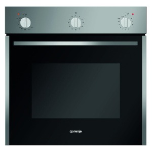 فرن غاز جرونيا مع شواية غاز، 60 سم، لون ستانلس ستيل، متعدد الوظائف، سعة 61 لترًا - BOG623E00X