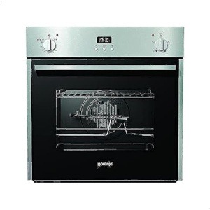 Gorenje Built-In Stainless Steel Gas Oven with Grill and Fan, 60 cm - Silver and Black- BOG632E10FX