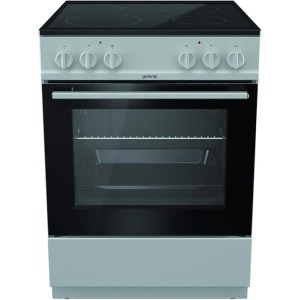 "بوتاجاز جرونيا الكهربائي القائم بذاته، ٤ شعلات، ٦٨ سم - رمادي - EC6111SG"