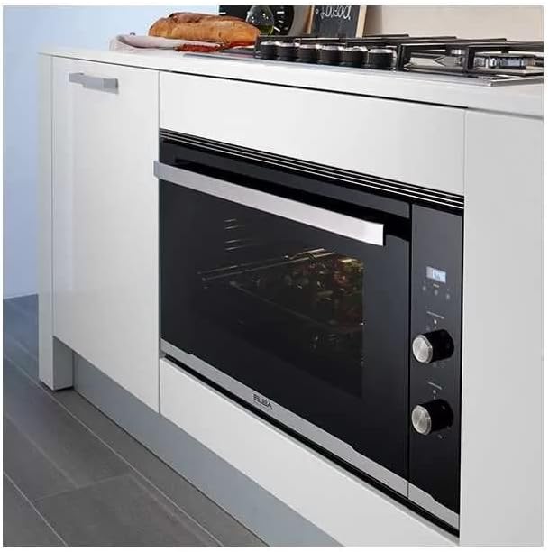 فرن كهربائي إلبا 90 سم، لون اسود، 9 وظائف، 83 لتر، مفاتيح ستانلس ستيل لضبط الحرارة والوظائف، مؤقت إلكتروني باللمس، مروحة داخلية، مروحة تبريد، استهلاك أقل - ELIO 910 A - الصورة 2