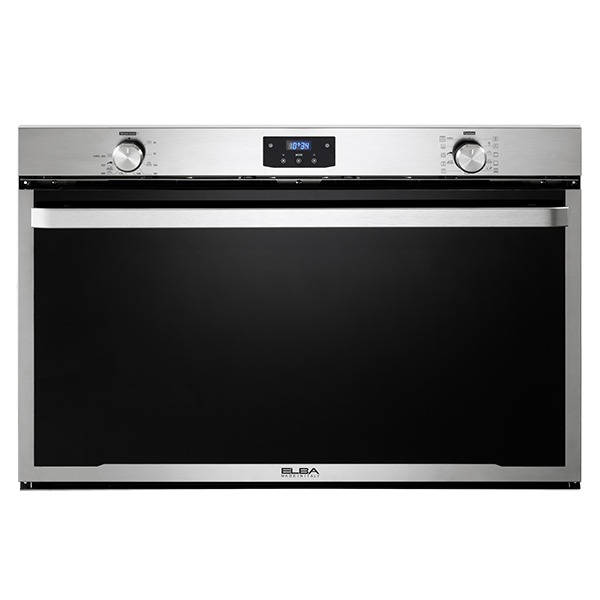 Elba Electric oven 90 cm, 141 liter, 7 levels rack, triple glass, soft closing door, 2 fans, cooling fan-ELIO E91 MF