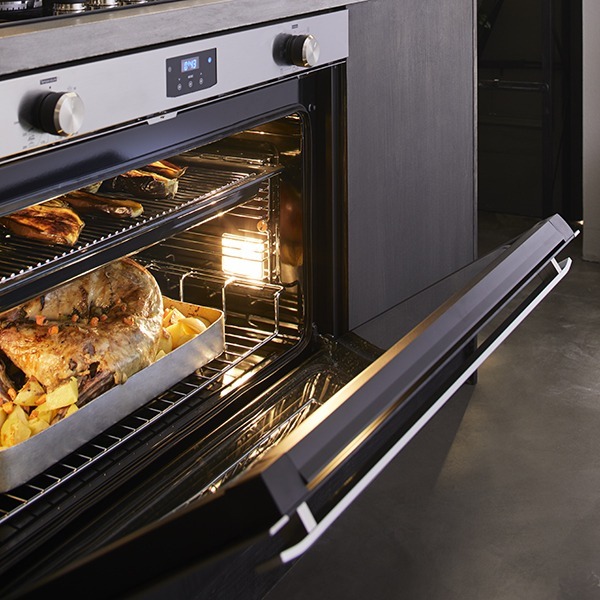Elba Electric oven 90 cm, 141 liter, 7 levels rack, triple glass, soft closing door, 2 fans, cooling fan-ELIO E91 MF - Image 5