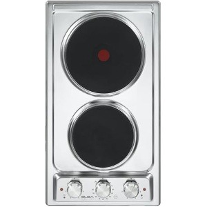 Elba Electric Hob Built-In, 2 Burners, Stainless Steel 30 cm - EN30-02TXD