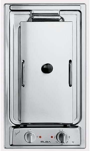 "مقلاة إلبا الكهربائية، ٣٠ سم، ستانلس ستيل، تحكم أمامي، ترموستات للتحكم، صينية زيت، سلة قابلة للاستخراج." - الصورة 2