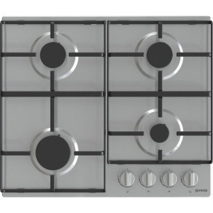 مسطح غاز جرونيا بيلت ان ، ٦٠ سم، ٤ شعلات، شوايات مطلية بالمينا، تحكم أمامي، أمان كامل - G640EX