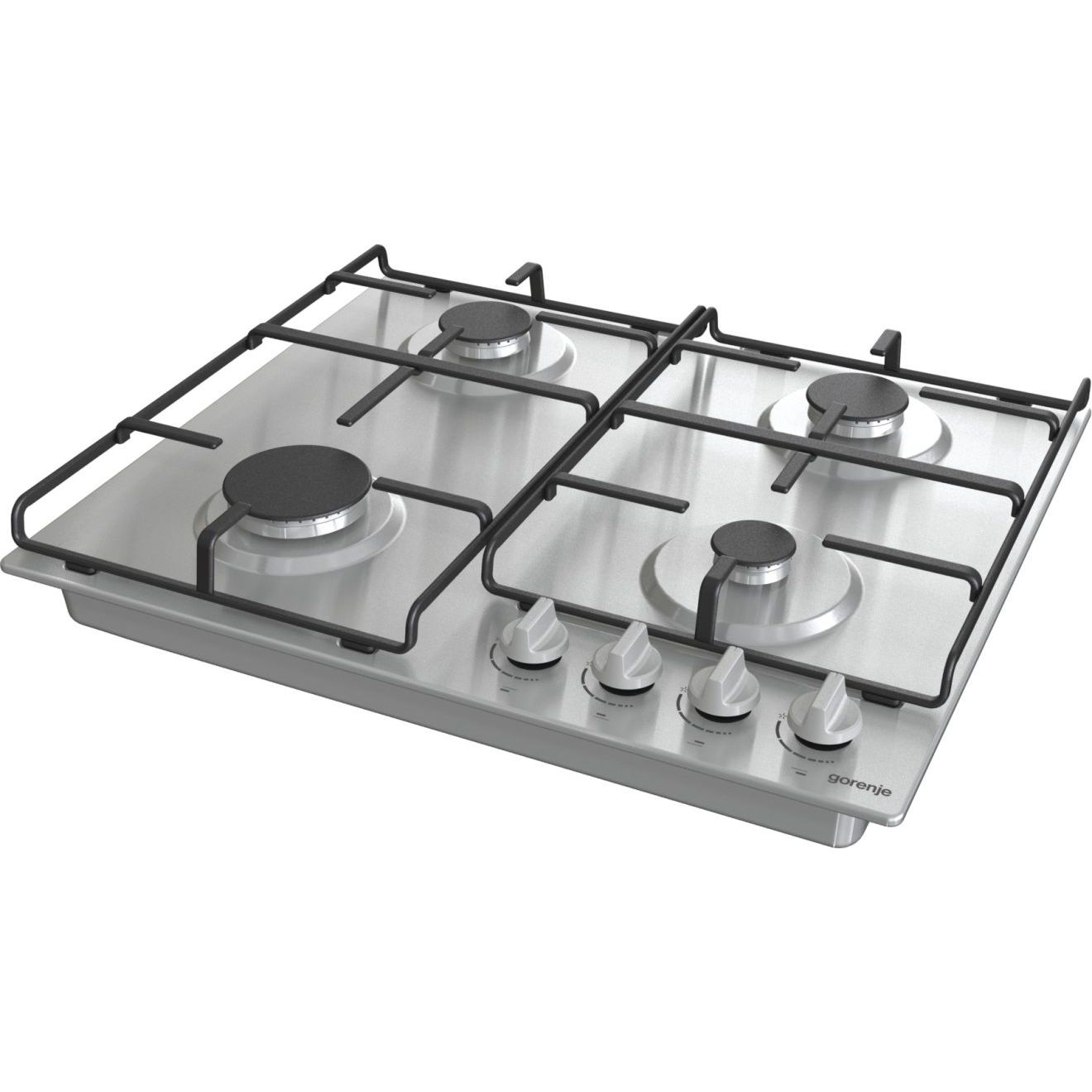 مسطح غاز جرونيا بيلت ان ، ٦٠ سم، ٤ شعلات، شوايات مطلية بالمينا، تحكم أمامي، أمان كامل - G640EX - الصورة 2