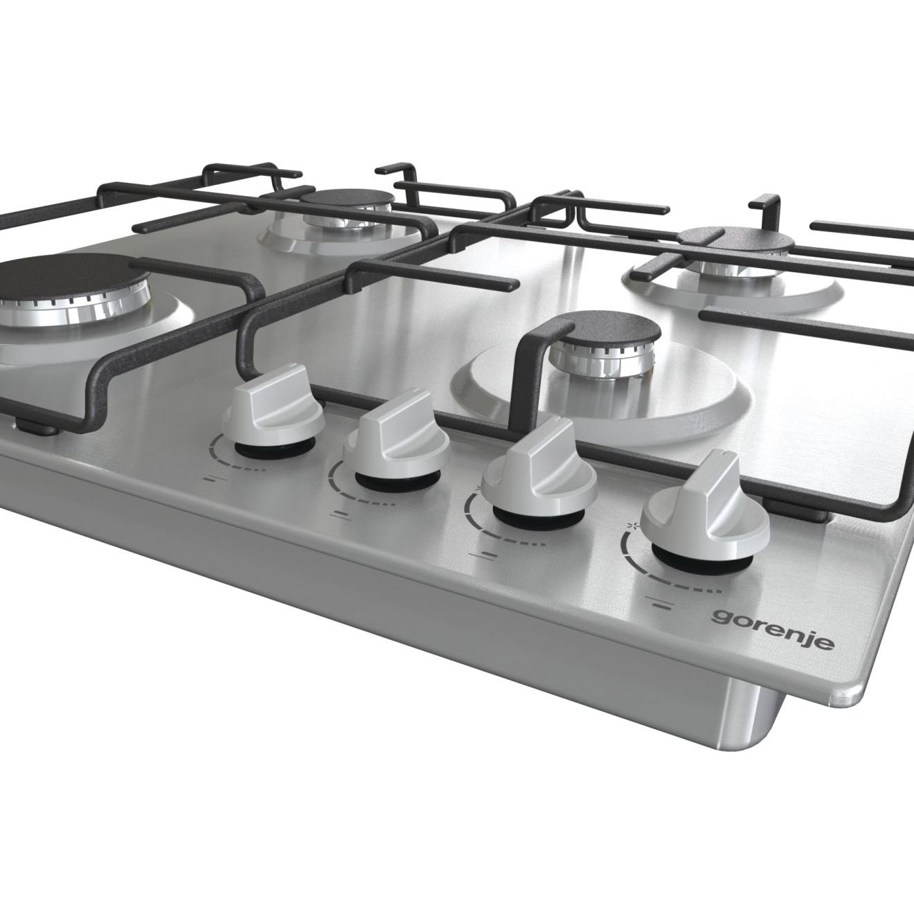 مسطح غاز جرونيا بيلت ان ، ٦٠ سم، ٤ شعلات، شوايات مطلية بالمينا، تحكم أمامي، أمان كامل - G640EX - الصورة 5