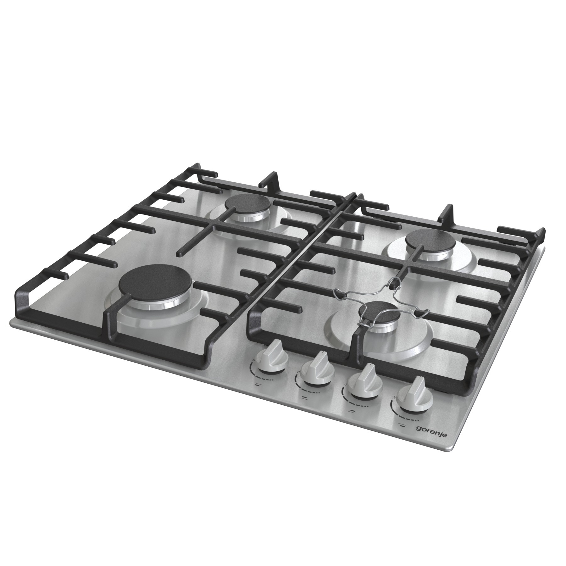 Gorenje Stainless Steel Built-in Gas Hob with 4 Burners, 60 cm - G641X - Image 2