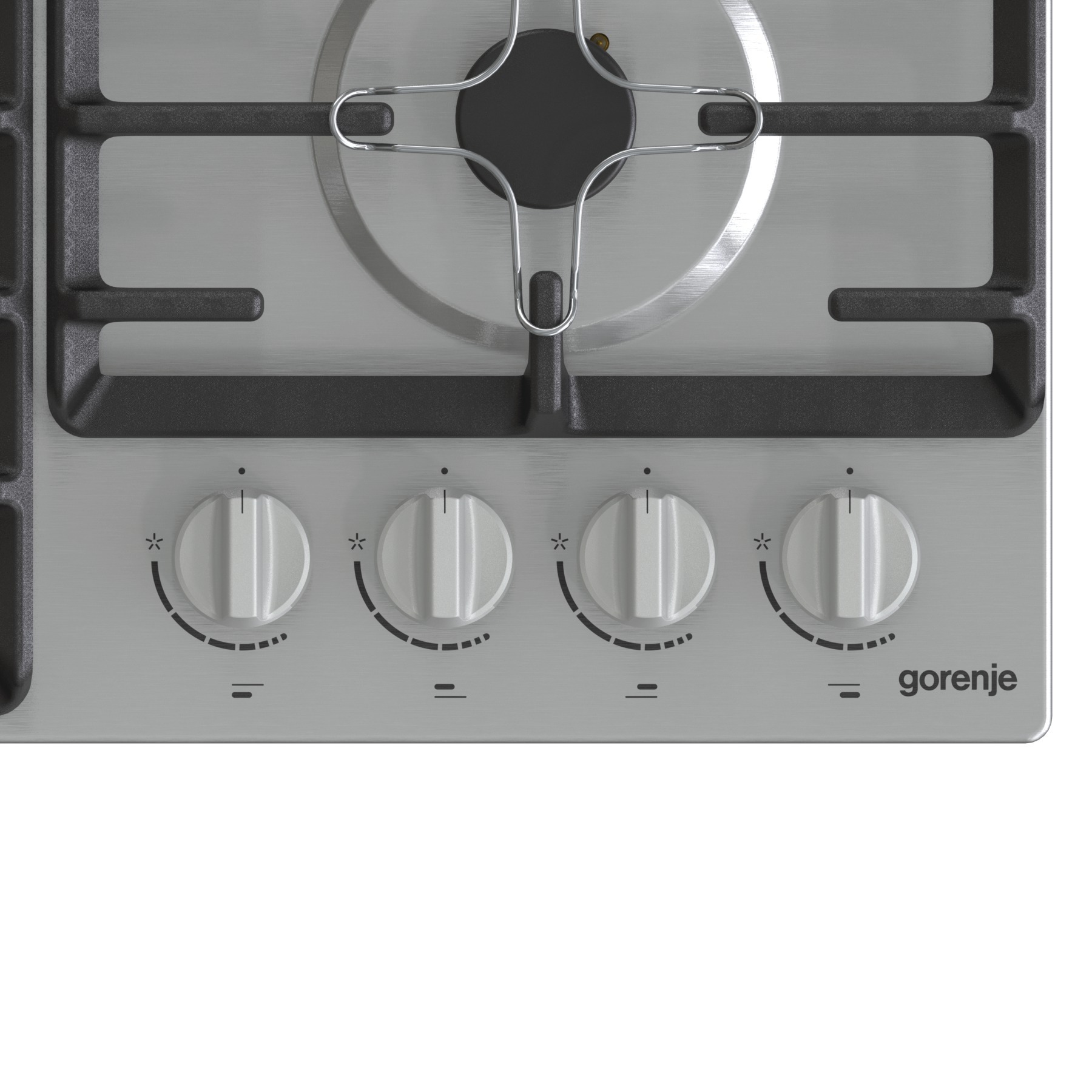 Gorenje Stainless Steel Built-in Gas Hob with 4 Burners, 60 cm - G641X - Image 3