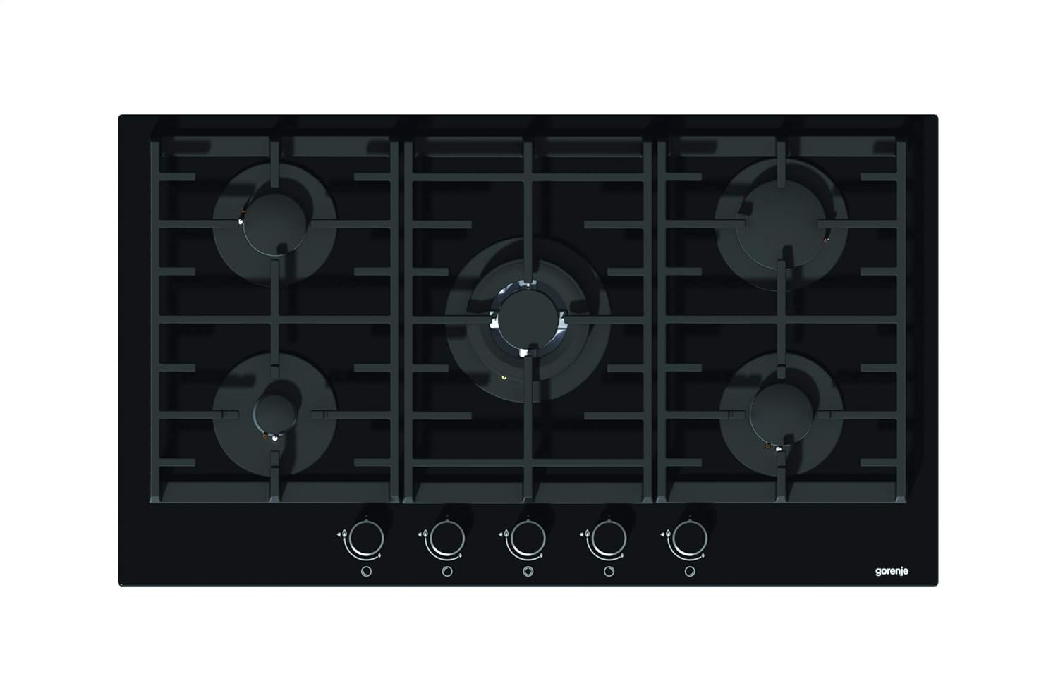 مسطح غاز سيراميك بيلت ان جورنيا، ٥ شعلات، بنظام إشعال ذاتي، ٨٨ سم - أسود - GCW951UB