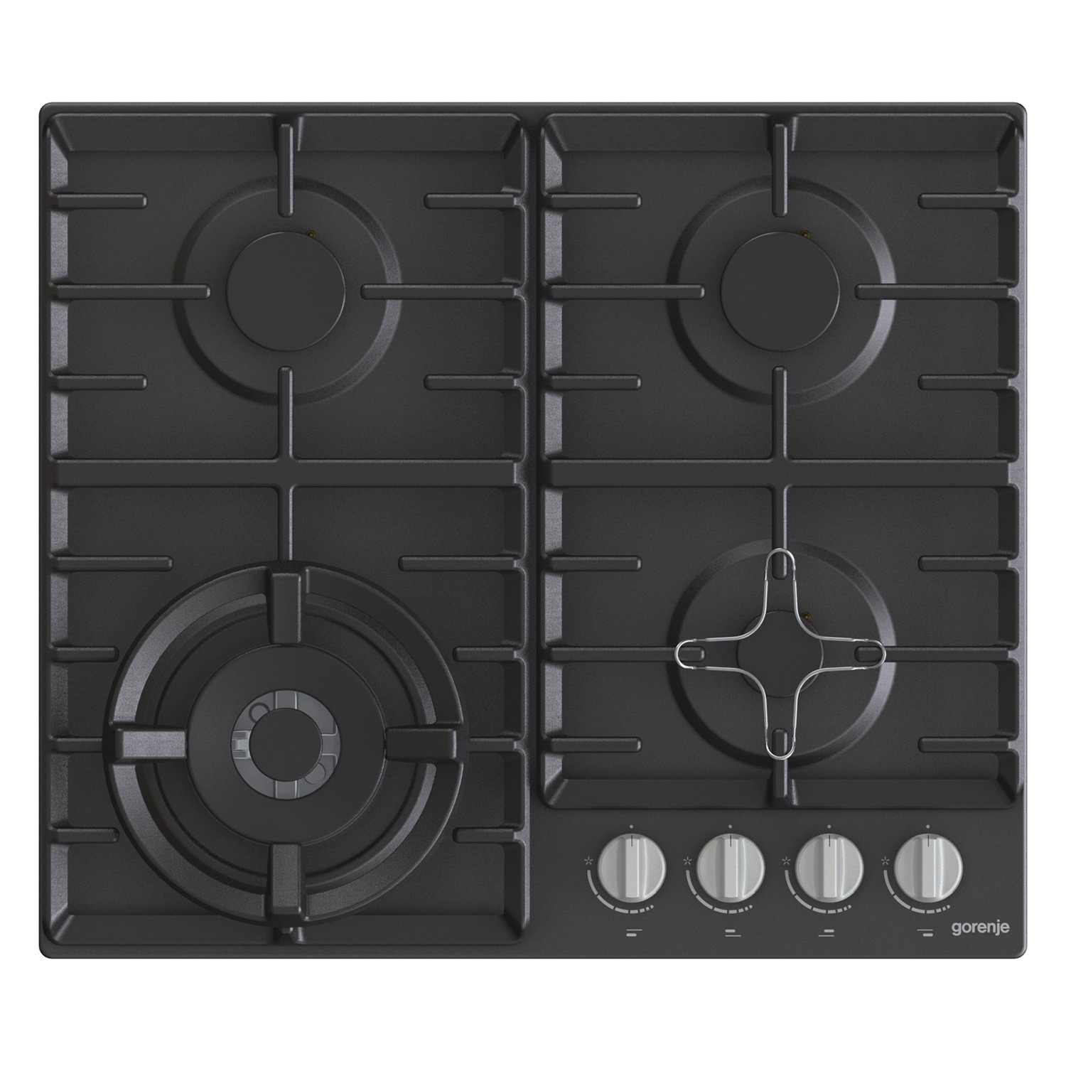Gorenje
Gas Flat 60 cm 4 Burners Blossoms Holders Black GW641MB