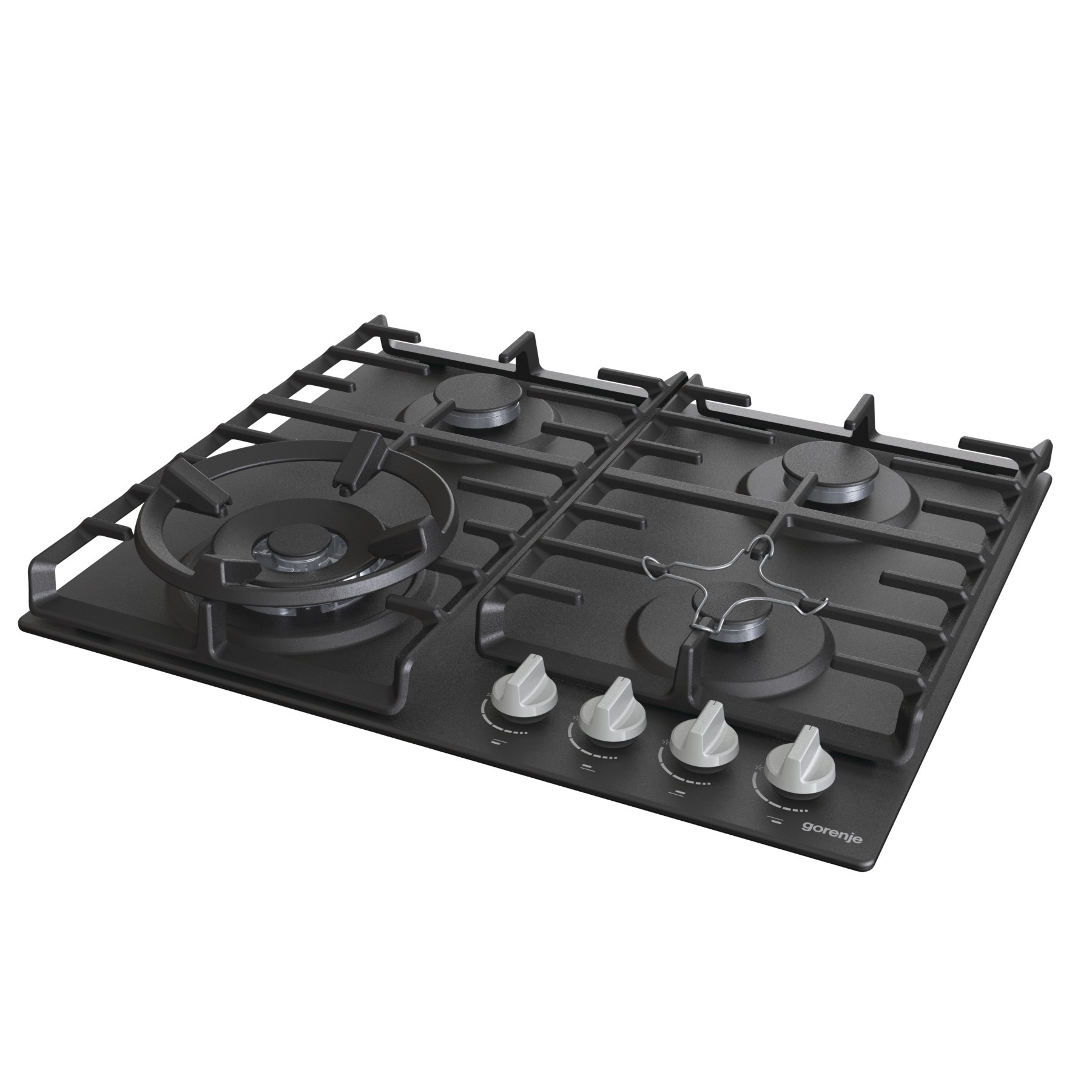 Gorenje
Gas Flat 60 cm 4 Burners Blossoms Holders Black GW641MB - Image 2