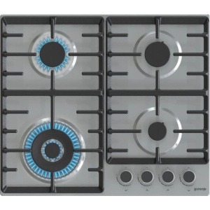 Gorenje , 60 cm Stainless Steel Gas Hob, One hand Ignition, Cost Iron Pan Support, Made in Slovenia,GW642ABX
