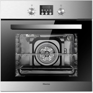 Hisense Built-IN,60cm Built-In Electric Oven, Black Glass Stainless Steel Door HBO60103 BY RAYA