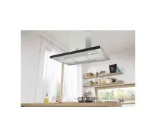 شفاط جورينيه قائم بذاته بتصميم جزيرة ديكوري، 90 سم، تحكم باللمس، مستوى الضوضاء الأقصى: 60 ديسيبل (A)re 1 بيكو واط، معدل الشفط الأقصى: 400 متر مكعب/ساعة، وضعية تعزيز تدفق الهواء (PowerBoost 1) - معدل الشفط: 675 متر مكعب/ساعة - IHT943E6XGB - الصورة 4