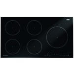 مسطح كهربائي اندكشن جرونيا ، 90 سم، زجاج سيراميك، 5 شعلات، تحكم باللمس، تحكم ذكي، يمنع الغليان الزائد، يبقى دافئًا، ذوبان سهل، هادئ جدًا - IT984USC