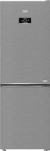 ثلاجة بيكو نوفروست، سعة ٣١٦ لترًا، بابين، فريزر سفلي، أبواب قابلة للعكس، وتحكم إلكتروني - RCNE367E30ZXB