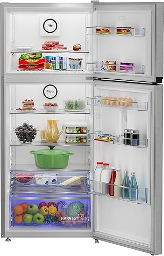 ثلاجة بيكو فريزر، سعة إجمالية ٤٢٠ لترًا، صافية ٣٦٧ لترًا، بدون تجميد، فضي مصقول، عرض ٧٠ سم، RDNE420K02DXITEG - الصورة 4