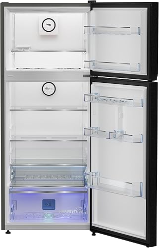 ثلاجة بيكو بفريزر، سعة إجمالية ٤٢٠ لترًا، صافية ٣٦٧ لترًا، بدون تجميد، لون أسود، عرض ٧٠ سم، RDNE420K02DXITEGB - الصورة 4