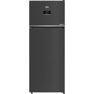 ثلاجة فريزر بيكو قائمة بذاتها، 70 سم، بدون تجميد، 406 لتر، ستانلس ستيل داكن، RDNG551M20TXBR