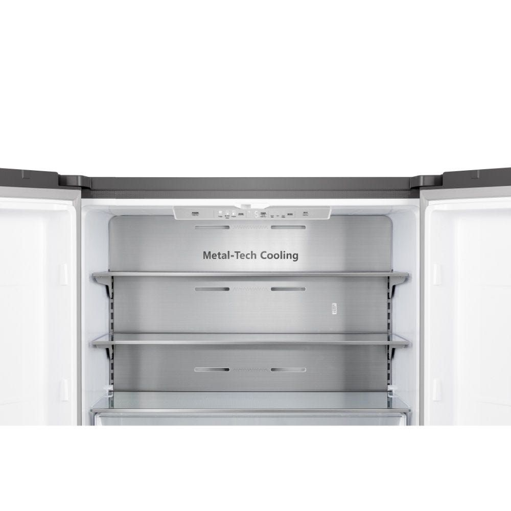 ثلاجة هايسنس الرقمية نو فروست بأربعة أبواب بتقنية الانفرتر، سعة 609 لتر، مصنوعة من الفولاذ المقاوم للصدأ - RQ5P560NAIA-بضمان رايه - الصورة 6