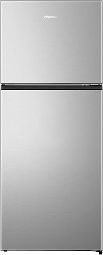 ثلاجة هايسنس RT3N375NCCA ببابين، سعة 375 لترًا، مصنوعة من الفولاذ المقاوم للصدأ، بضمان رايه