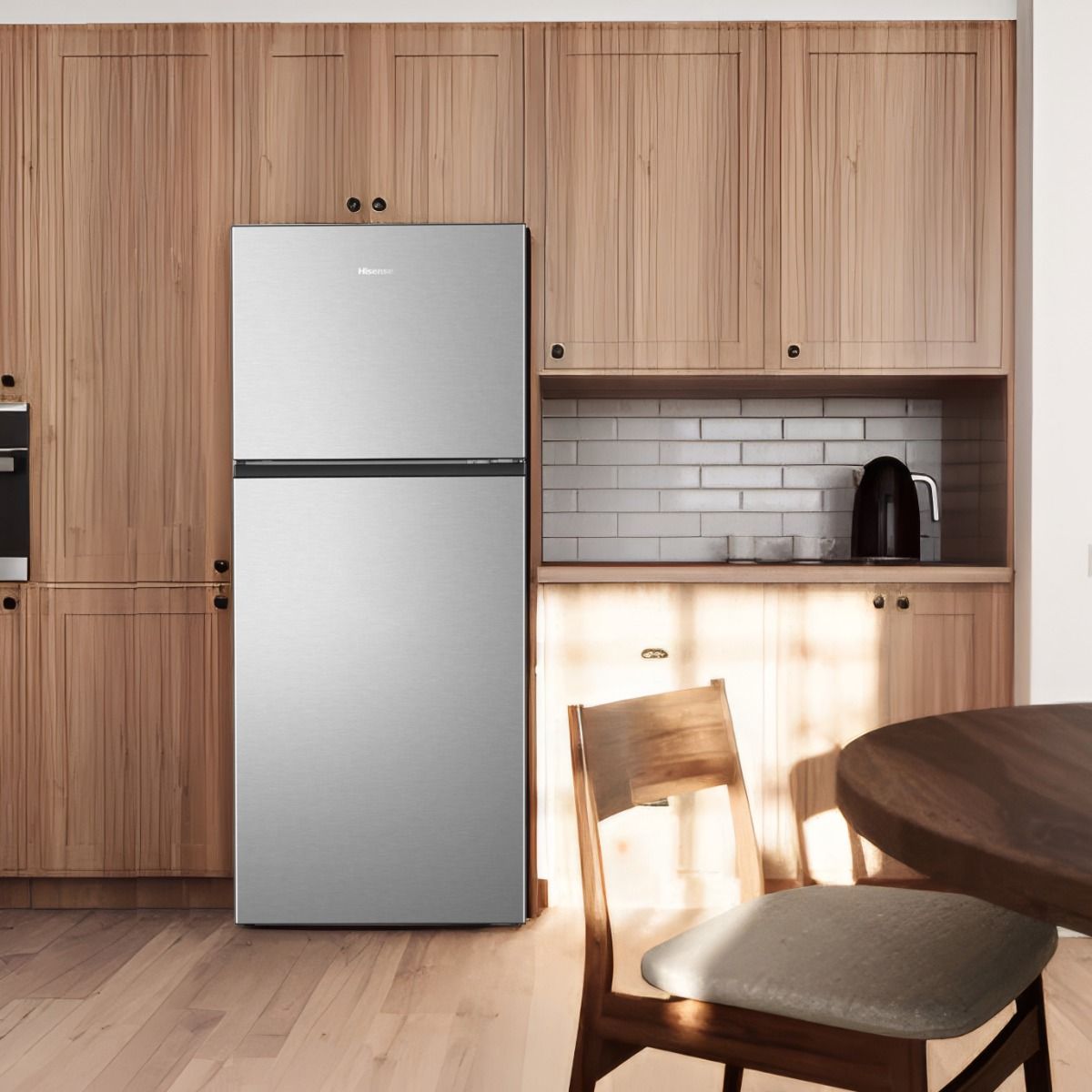 ثلاجة هايسنس نو فروست بتقنية انفرتر، سعة 418 لترًا، لون ستانلس ستيل - RT3N418NBCA- بضمان رايه - الصورة 2