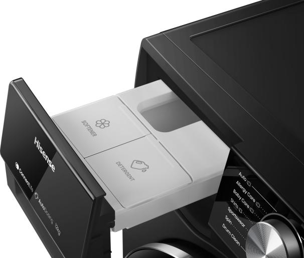 Front Load Full Automatic Washing Machine With Dryer, 12 kg, Inverter Motor, Black- BY RAYA - Image 7