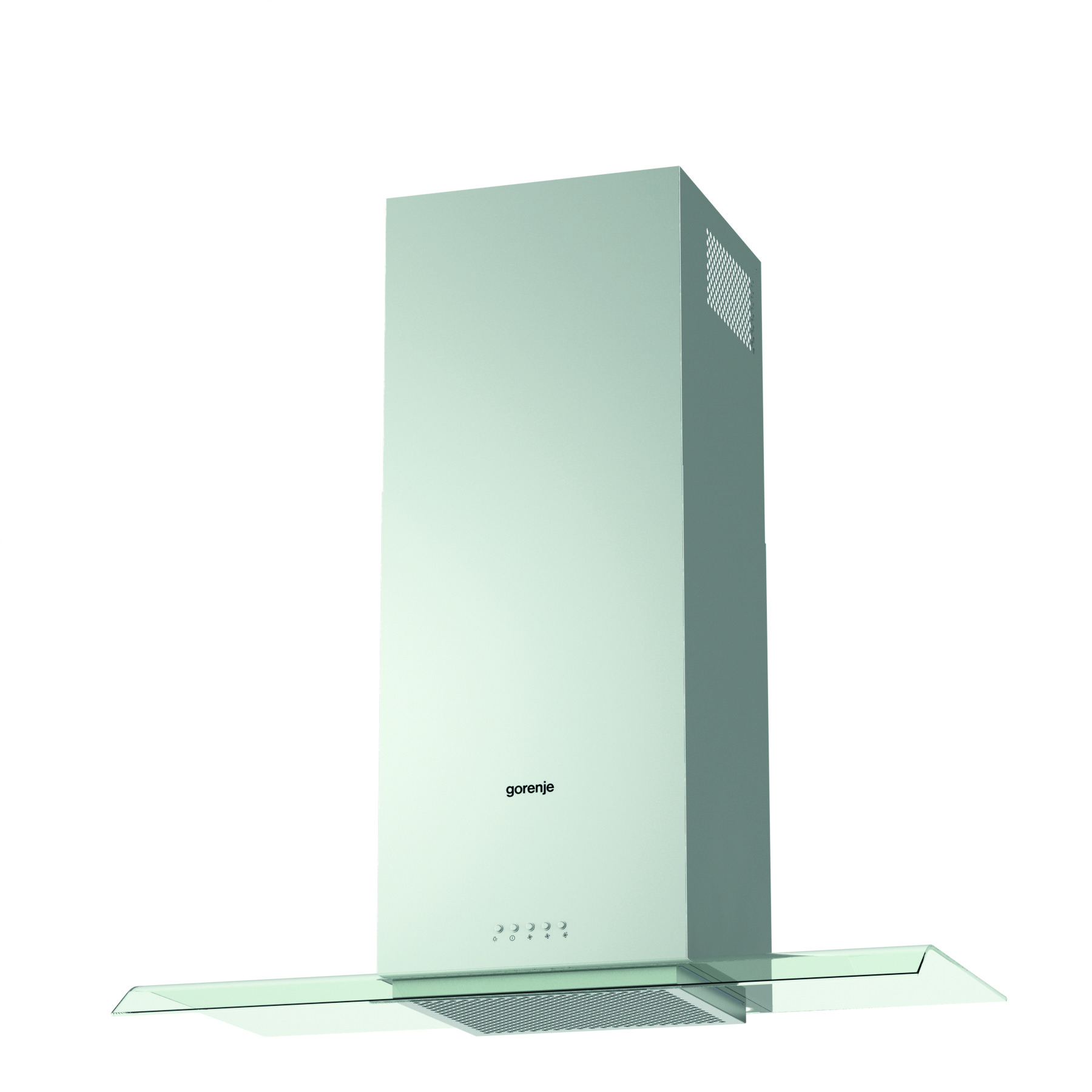 شفاط جرونيا مسطح ٩٠ سم، ستانلس ستيل مع زجاج، ٣ سرعات، قوة شفط هواء: ٤٦٢ متر مكعب/ساعة - WHGC933E16X