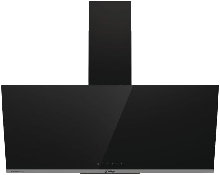 شفاط جرونيا المزخرف، ٩٠ سم، قوة شفط ٤٥٠ متر مكعب/ساعة، أسود، WHI944EB