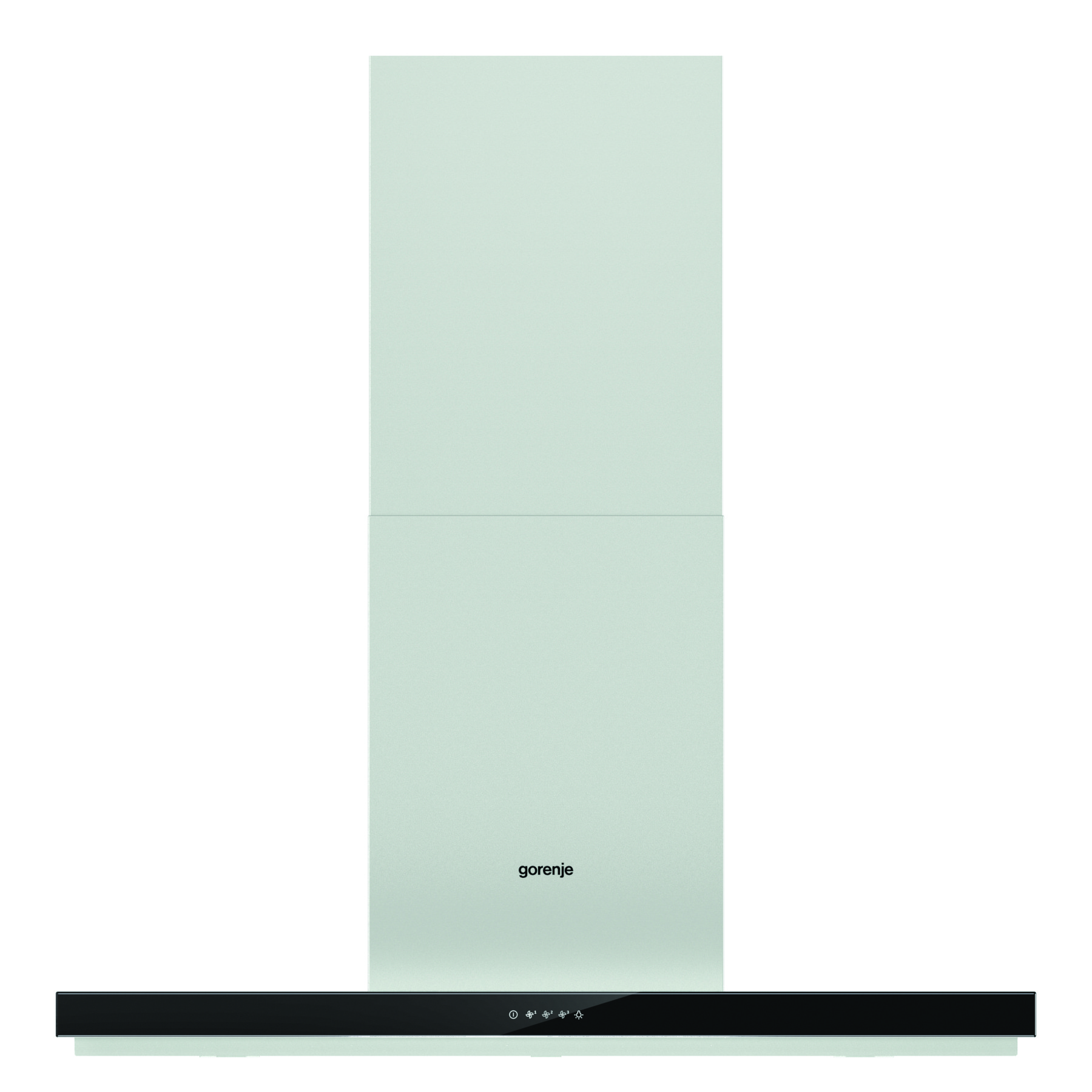 Gorenje Flat hood, 90 cm, Touch control, 3 speeds, air extraction : 650 m³/h, Washable stainless steel filters - WHT943E4XBG