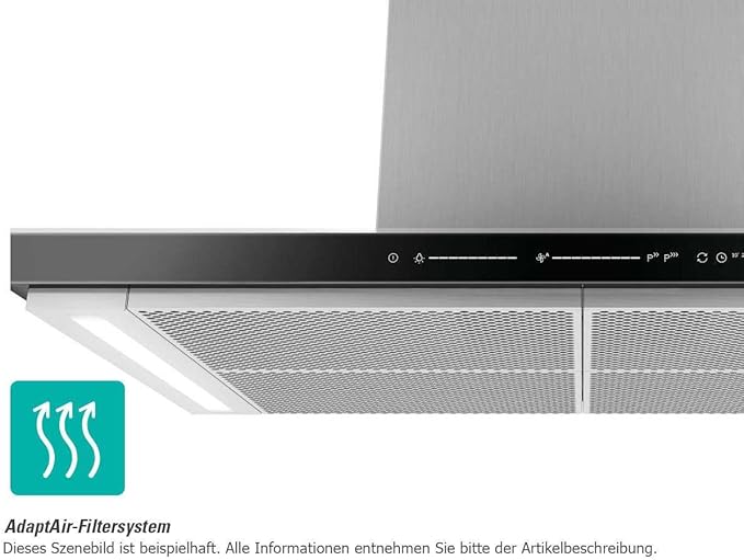 Gorenje Flat hood, 90 cm, Touch control, 3 speeds, air extraction : 650 m³/h, Washable stainless steel filters - WHT943E4XBG - Image 2