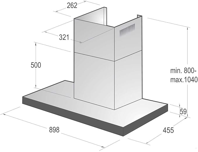 Gorenje Flat hood, 90 cm, Touch control, 3 speeds, air extraction : 650 m³/h, Washable stainless steel filters - WHT943E4XBG - Image 4