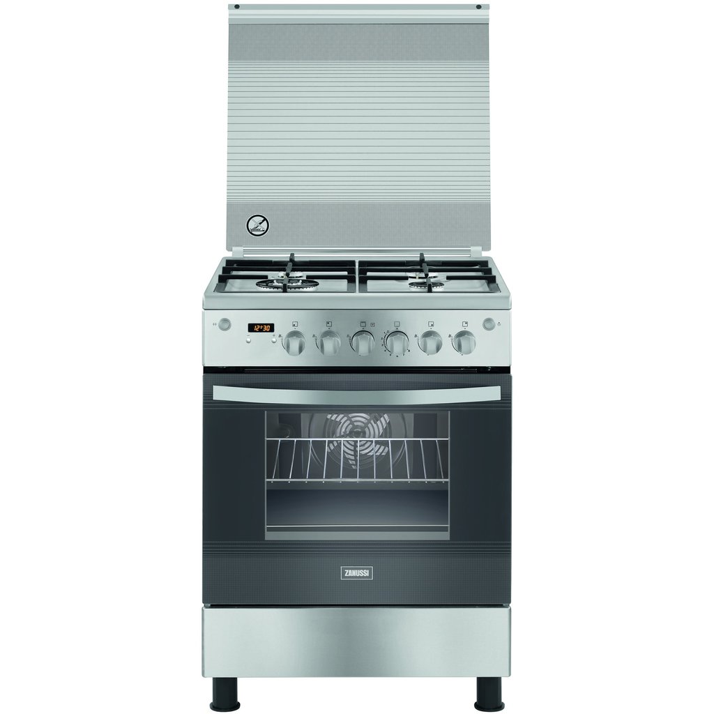 زانوسي بوتاجاز ديجيتال غاز 4 شعلة ستانلس ستيل ZCG64396XA، 60x85 سم