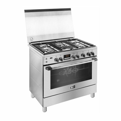 بوتجاز زانوسي 5 شعله ستانلس وامان كامل حمالات زهر ديجتال بالمروحه ماونتن ZCG92686X - الصورة 2