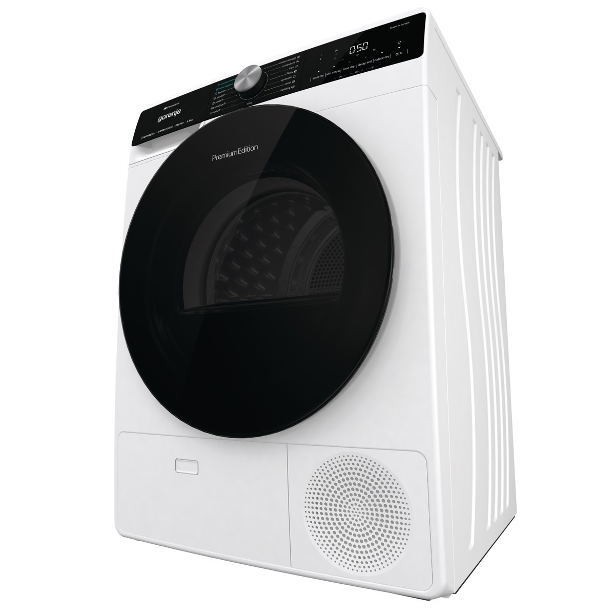 مجفف جرونيا بمضخة حرارية، ٦٠ سم، سعة تجفيف: حوض كبير بسعة ٩ كجم، محرك PowerDrive عاكس، WI-FI-DNS93 - الصورة 2