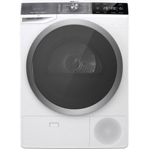 مجفف جرونيا ٦٠ سم، حمولة المجفف: ٩ كجم، ١٤ برنامجًا، لوحة تحكم قابلة للقفل - DS92ILS