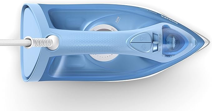 Philips 3000 Series Steam Iron - 35 g/min Continuous Steam, 160 g Steam Boost, Ceramic, Built-in Calc Clean Slider, 2200W, Blue - DST3020/20 - Image 3