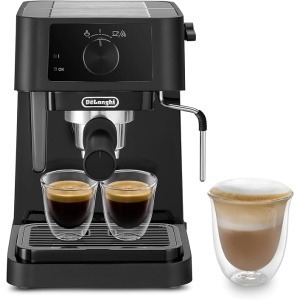 DeLonghi EC230.BK Coffee Maker with Milk Frothing Nozzle, 1100 Watts - Black (International Warranty)