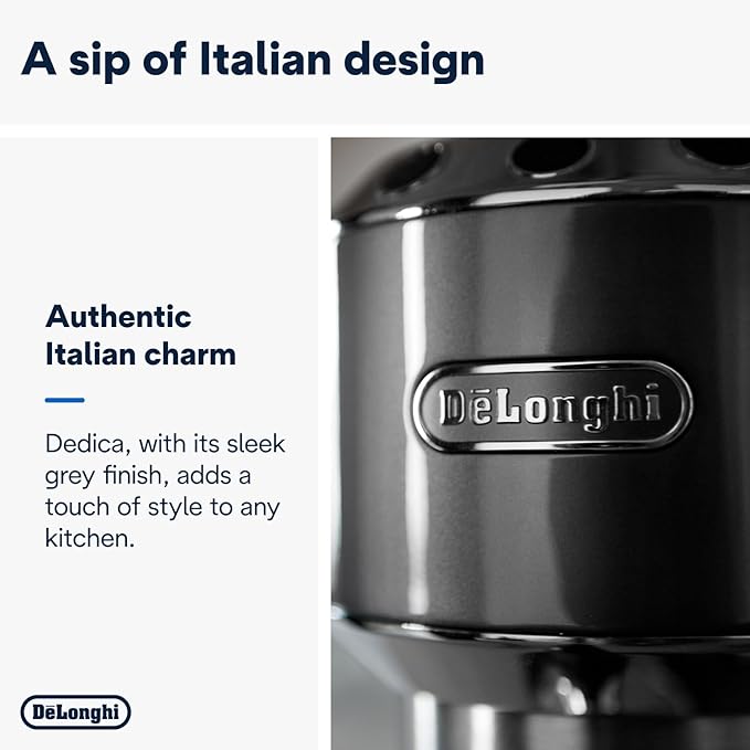 ديلونجي EC885.GY ماكينة تحضير القهوة التقليدية - اسبريسو - لاتيه آرت 1350 وات 15 بار (ضمان دولي) - الصورة 4