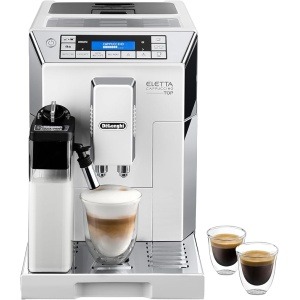 DeLonghi /Eletta Cappuccino Top Fully Automatic Espresso Machine -ECAM 45.760.W ( international warranty )