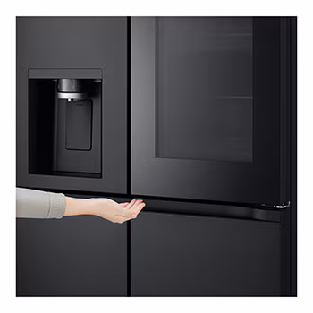ثلاجة إل جي إنستافيو، ماكينة صنع الثلج بأربعة أبواب، بتقنية العاكس الرقمي، لون أسود مطفي (GC-X22FFQAB) - الصورة 6