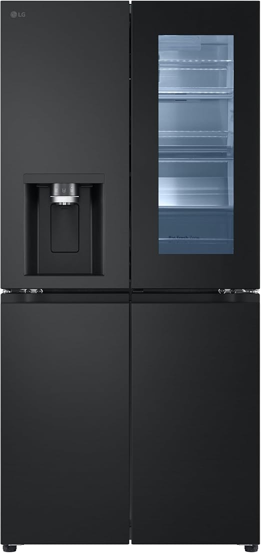 ثلاجة إل جي إنستافيو، بتقنية الانفرتر، 4 أبواب، سعة 508 لترات - GC-X22FFQRB