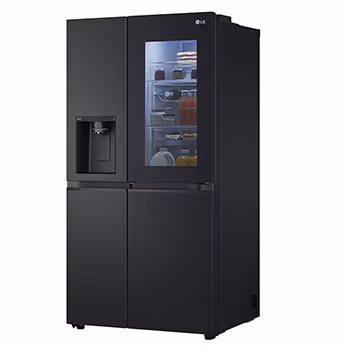 ثلاجة إل جي ديجيتال انفرتر لصانعة الثلج InstaView Side×Side باللون الأسود غير اللامع GC-X257CQHW - الصورة 11